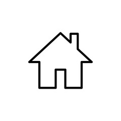 Home icon isolated on white background. House vector icon. Address