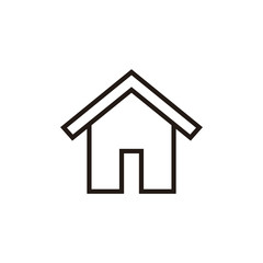 Home icon isolated on white background. House vector icon. Address