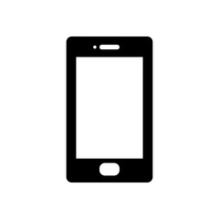 Isolated digital smartphone silhouette style icon vector design