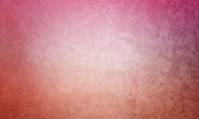 pink and orange background in textured coral colors, old elegant vintage design with abstract grunge texture and dark vignette border and soft white center