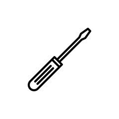 Screwdriver icon isolated on white background. Screwdriver vector icon