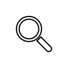 Search icon isolated on white background. Glass vector icon. search magnifying glass icon. Find