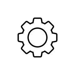 Setting Icon isolated on white background. Setting vector icon. Cog Settings Icon Symbol. Gear