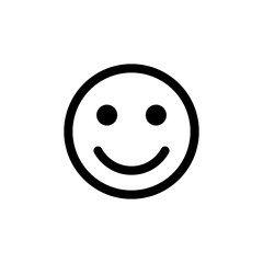 Smile icon isolated on white background. Smile vector icon. Emoticon Icon vector. Emoji
