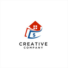 Money and House Logo Template