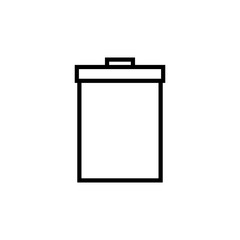 Trash icon isolated on white background. trash can icon. Delete icon vector
