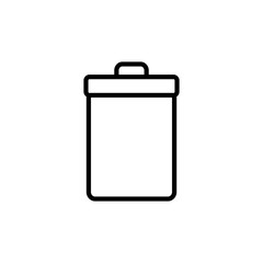 Trash icon isolated on white background. trash can icon. Delete icon vector