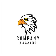 eagle head for logo, simple illustration