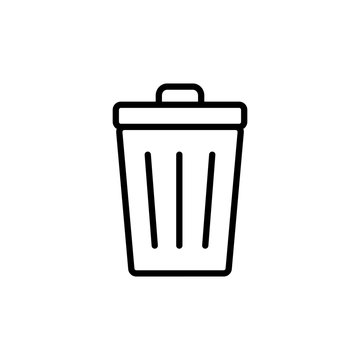 Trash icon isolated on white background. trash can icon. Delete icon vector
