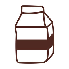 milk box, line style icon