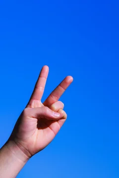 ピース チョキ Vサイン ジェスチャー じゃんけん 子供の手 パーツカット 左手 ハンドサイン Stock 写真 Adobe Stock