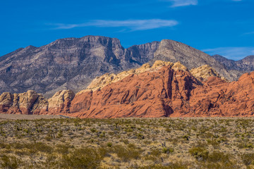 Colorful rocks of Red Rock Canyon