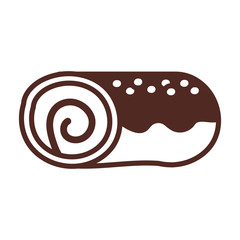 delicious cake, line style icon