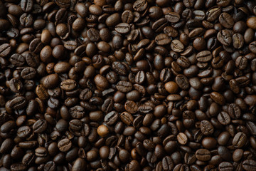 Full frame of coffee bean background