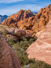 Colorful rocks of Red Rock Canyon