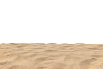 Fototapeta na wymiar Beach sand texture Di-cut, On white background