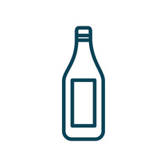 Isolated drink bottle line style icon vector design