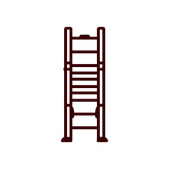 Isolated construction ladder line style icon vector design