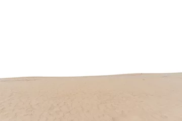 Foto op Plexiglas beach sand isolated on white background © BUDDEE
