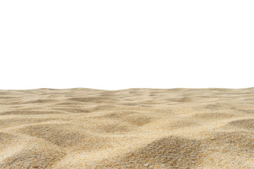 Beach sand texture di cut isolated on white