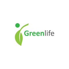 green life logo with leaf and people symbol