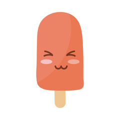 ice cream on white background