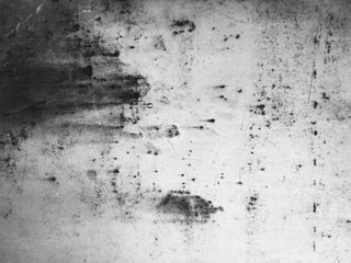 Abstract ink painting on grunge paper texture. Winter nightfall concept. Scrapbook black and white background for design, poster background, product design.
