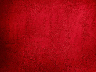 Abstract red background. Toned bright red grainy concrete texture for background