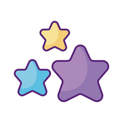 stars icon, flat style