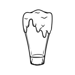 vintage retro beer vector illustration