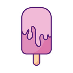 ice cream bar icon, flat style