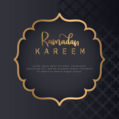 Elegant background of Ramadan theme is suitable for posters, banners, social media sales templets etc.