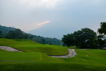 Golf course called La Reunion in Guatemala, destroyed by volcano eruption called de Fuego, was an important tourist destination of great foreign investment.
