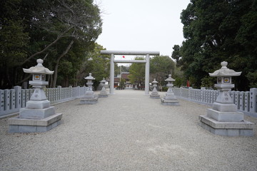 伊射奈岐神社の鳥居