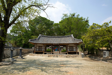 Museongseowon Confucian Academy in Miryang-si, South Korea. Seowon is a school of Joseon Dynasty.