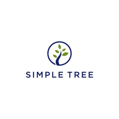 simple tree logo design idea