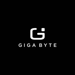 simple G logo ,giga byte pixel vector design