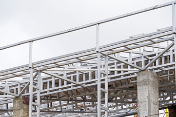 Structure of steel for building construction
