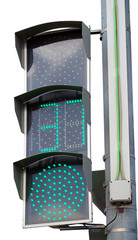 traffic light isolated on white