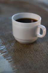 Morning coffee on the table