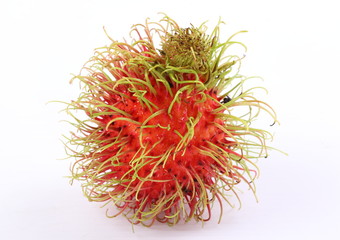 Fototapeta premium Rambutan on white background