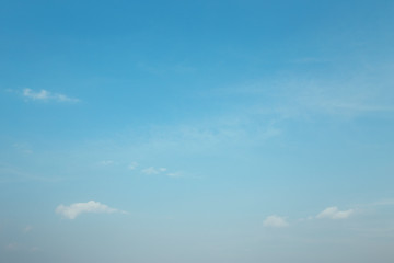Blue sky. As a natural background image