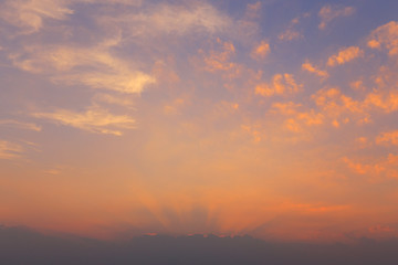 Fototapeta premium The sky in the evening. As a natural background image
