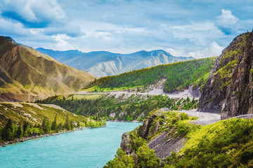 Fototapeta na wymiar Mountains Of Altai