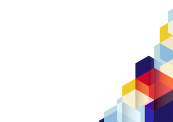 Fototapeta premium Vector abstract geometric background. Cool background.