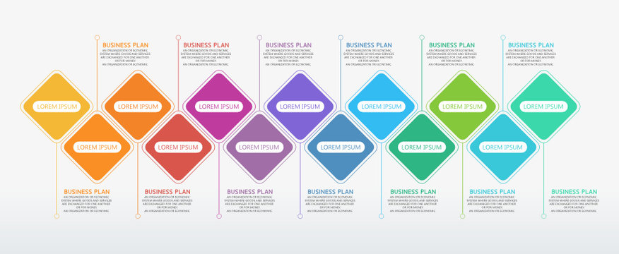 Vector Illustration Can Be Used For Process, Presentations, Layout, Banner,info Graph There Are 13 Steps Or Layers.