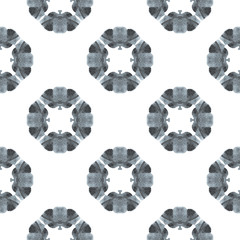 Exotic  seamless pattern. Black and white 