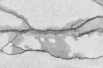 crack on the ground white background / abstract white vintage background broken texture