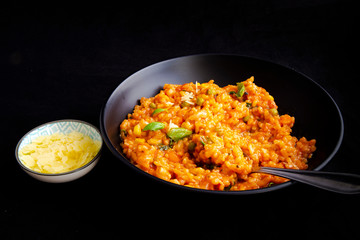 Italian risotto with tomatoes