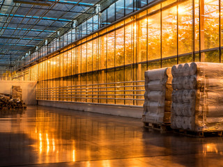 Beautiful and large-scale greenhouses.